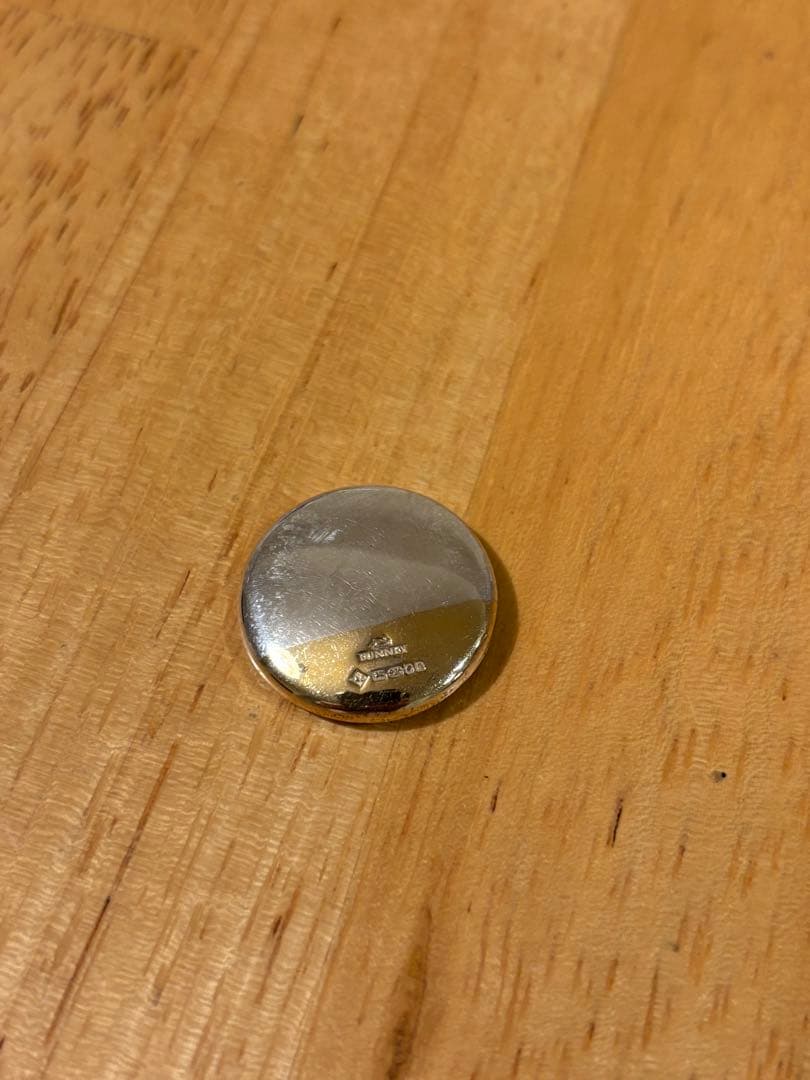 BUNNEY シルバー✖️ゴールド バッジ 21mm ブローチ