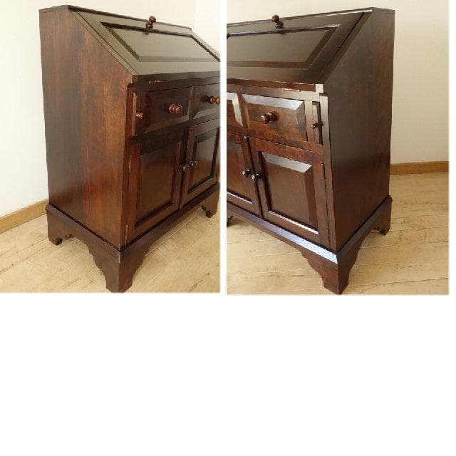 民芸家具　ライティングビューロー　再塗装済　ＵＳＥＤ