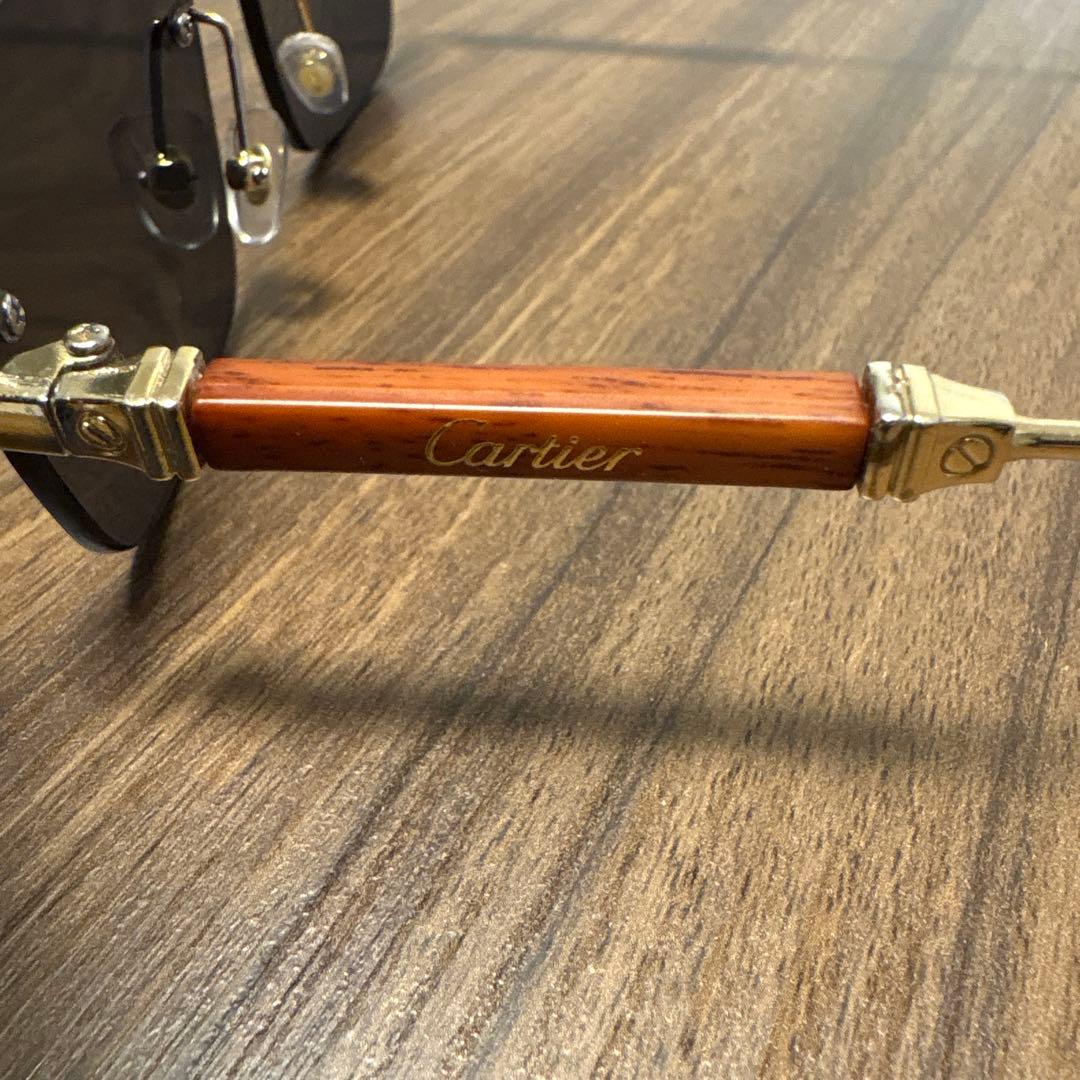 CARTIE カルティエ 金属フレームサングラス 軽量 ブラック