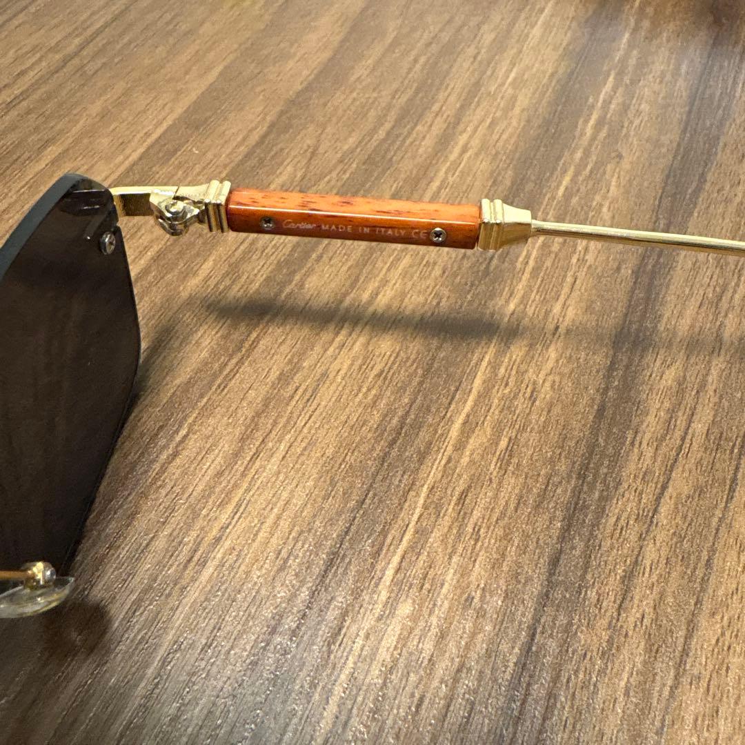 CARTIE カルティエ 金属フレームサングラス 軽量 ブラック