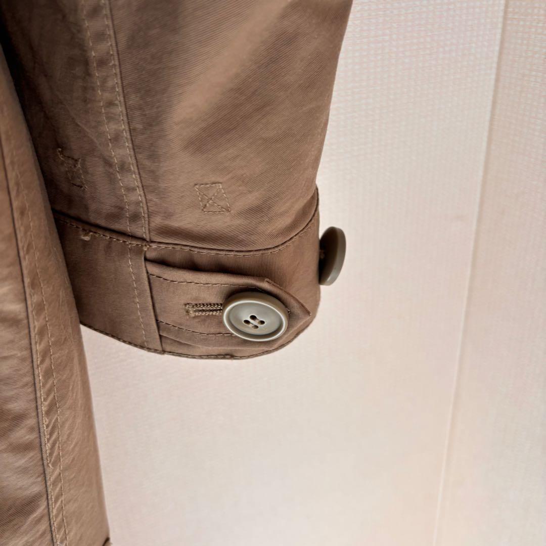 UPPER HIGHTS ベージュ ファー付きモッズコート　S