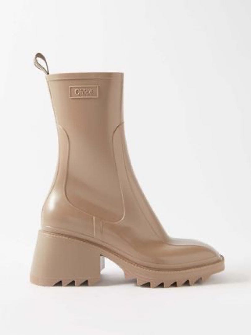 【美品】Chloe Betty レインブーツ ベージュ 長靴