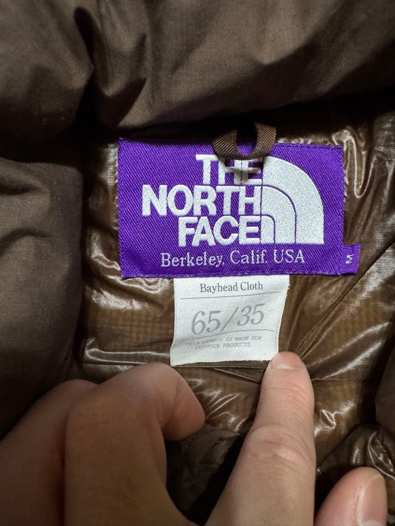 ザノースフェイス パープルレーベル ダウンジャケット 65/35