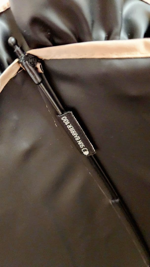 も*か様 ★【美品】サンバリア100 日傘 2段折 フリル ピンク