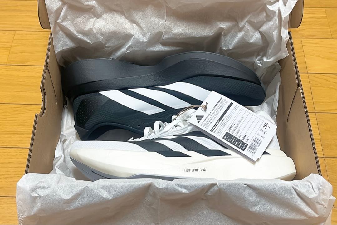 新品未使用 adidas Adizero EVOSL WOVEN 希少白黒カラー