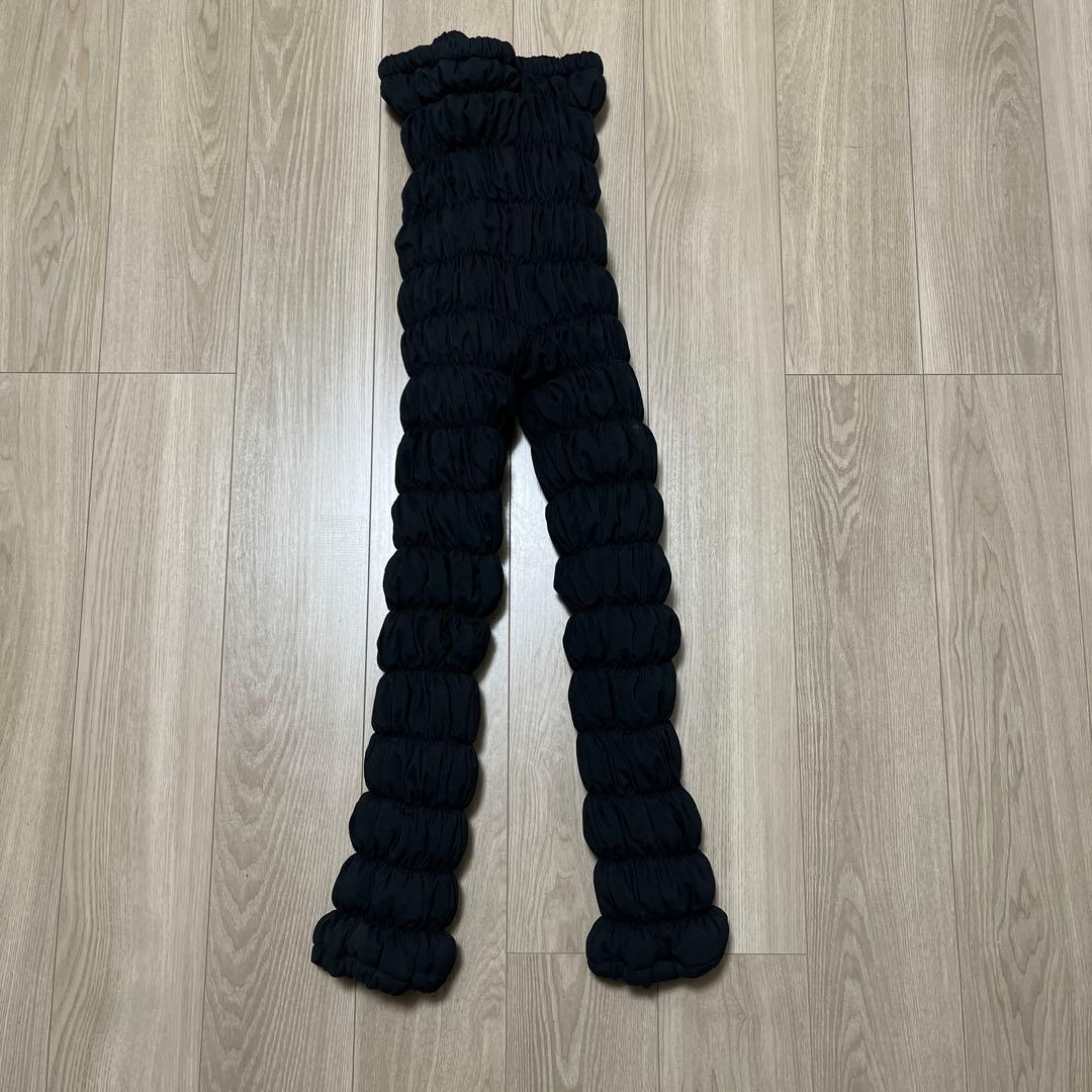 LOUVREDO ブラック ルーブルドー　復元ウォーマーパンツ