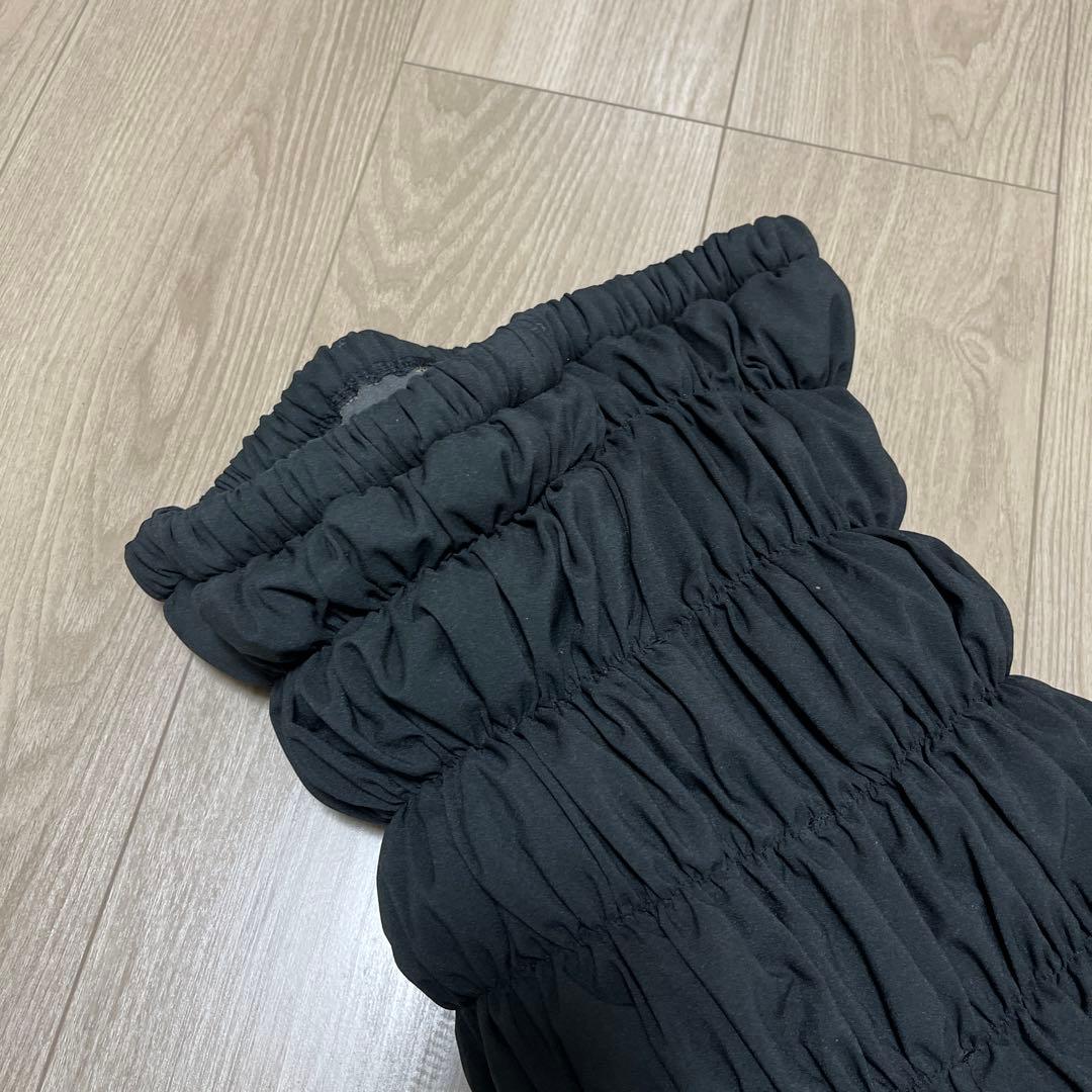 LOUVREDO ブラック ルーブルドー　復元ウォーマーパンツ