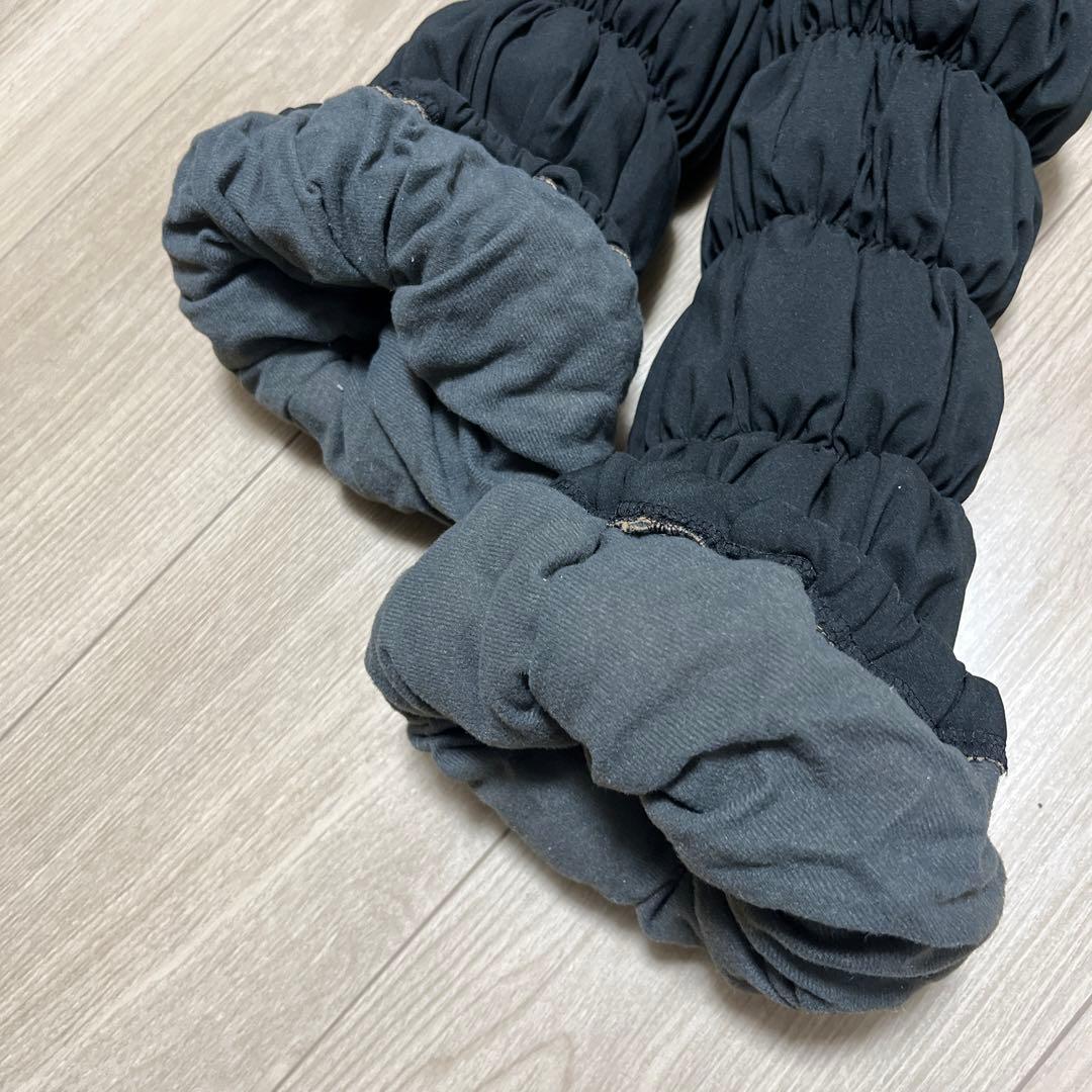 LOUVREDO ブラック ルーブルドー　復元ウォーマーパンツ