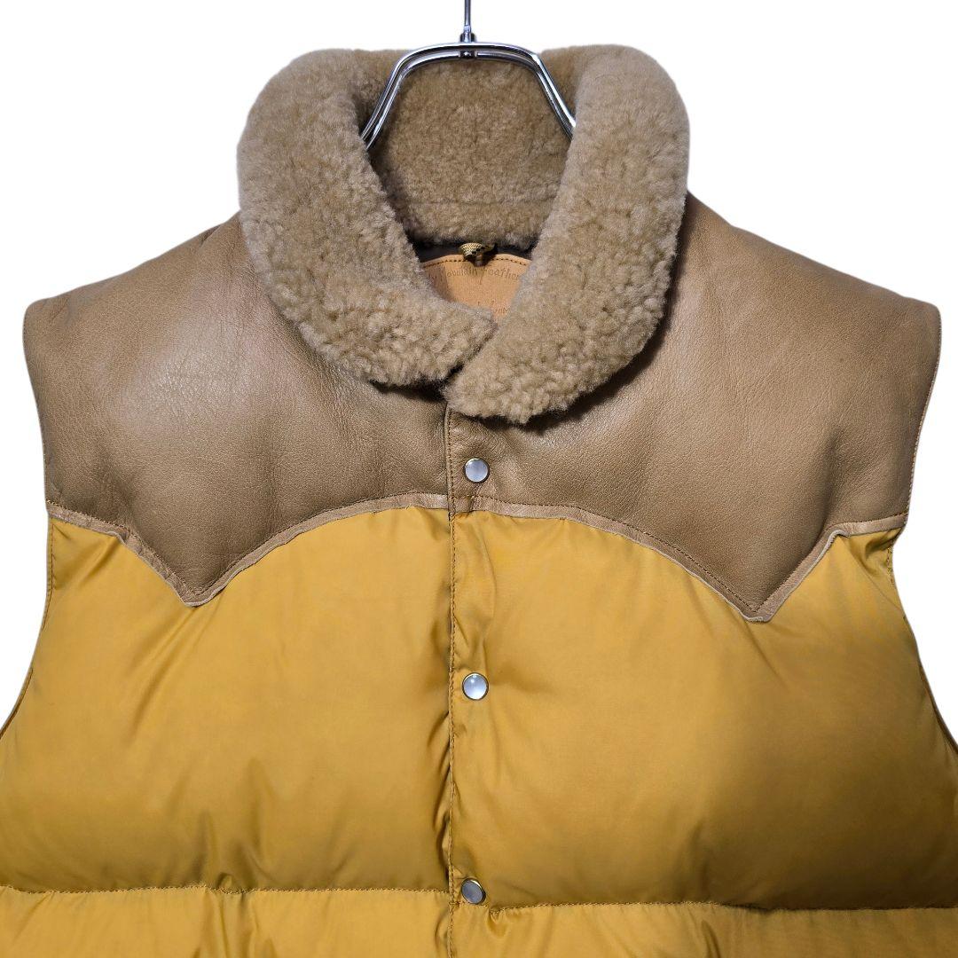 ロッキーマウンテンフェザーベッド ダウンベスト クリスティ マスタード 42