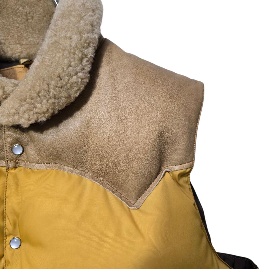 ロッキーマウンテンフェザーベッド ダウンベスト クリスティ マスタード 42