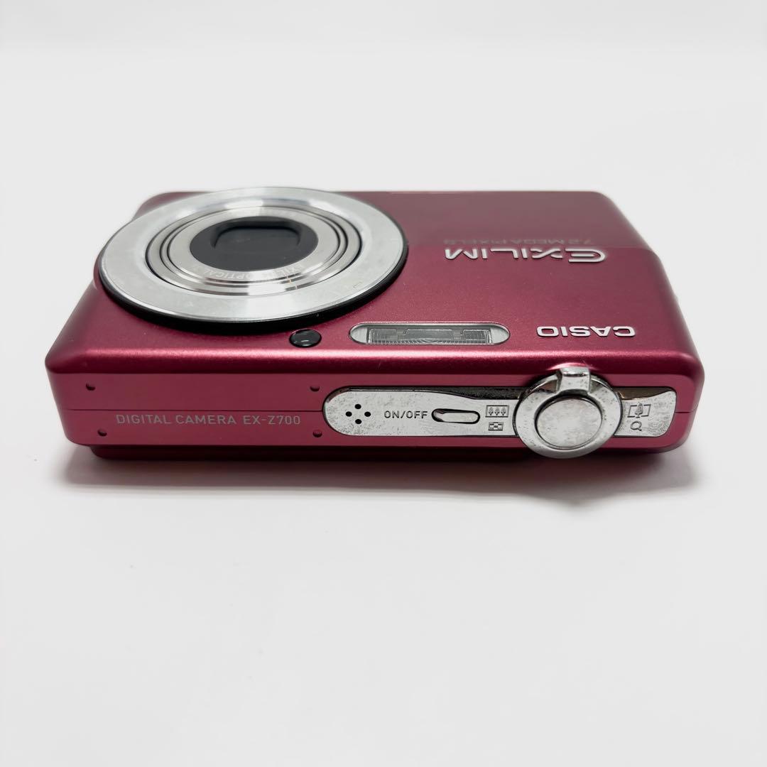 【美品】CASIO EXILIM EX-Z700 レッド デジタルカメラ