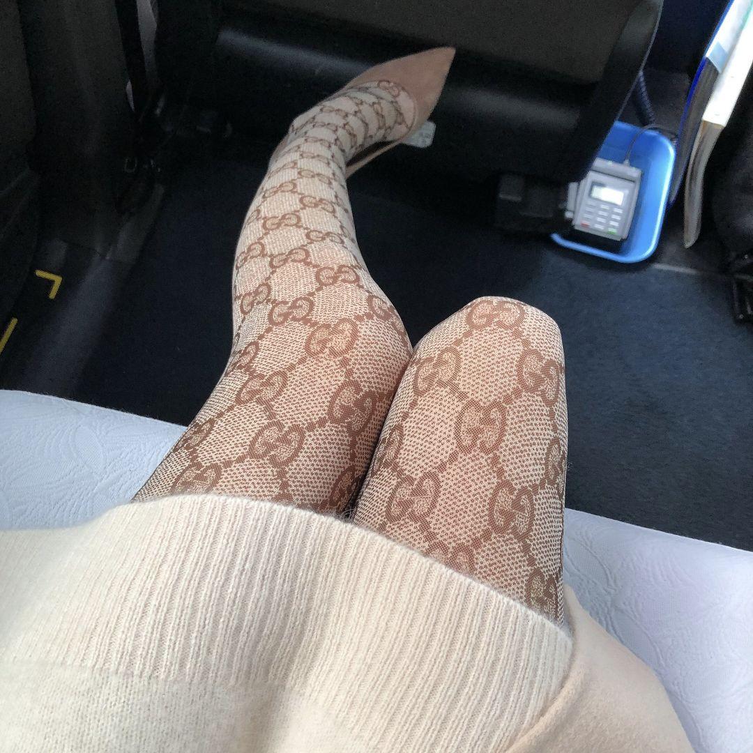GUCCI♡タイツ♡ストッキング♡GGロゴ♡ベージュ