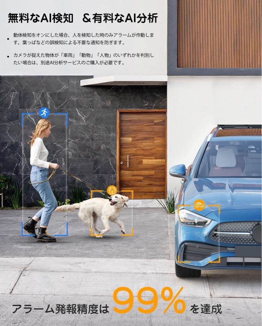 800万画素 4K ソーラーパネル防犯カメラ屋外 監視カメラ 屋外 ワイヤレス