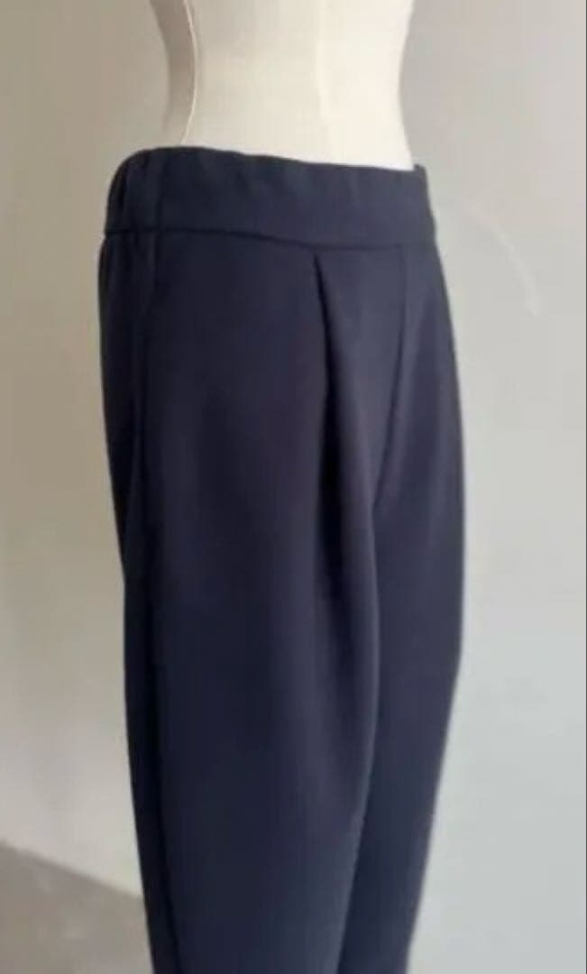 完売 JULYNINE 2025AWふわもちパンツ NAVY 40