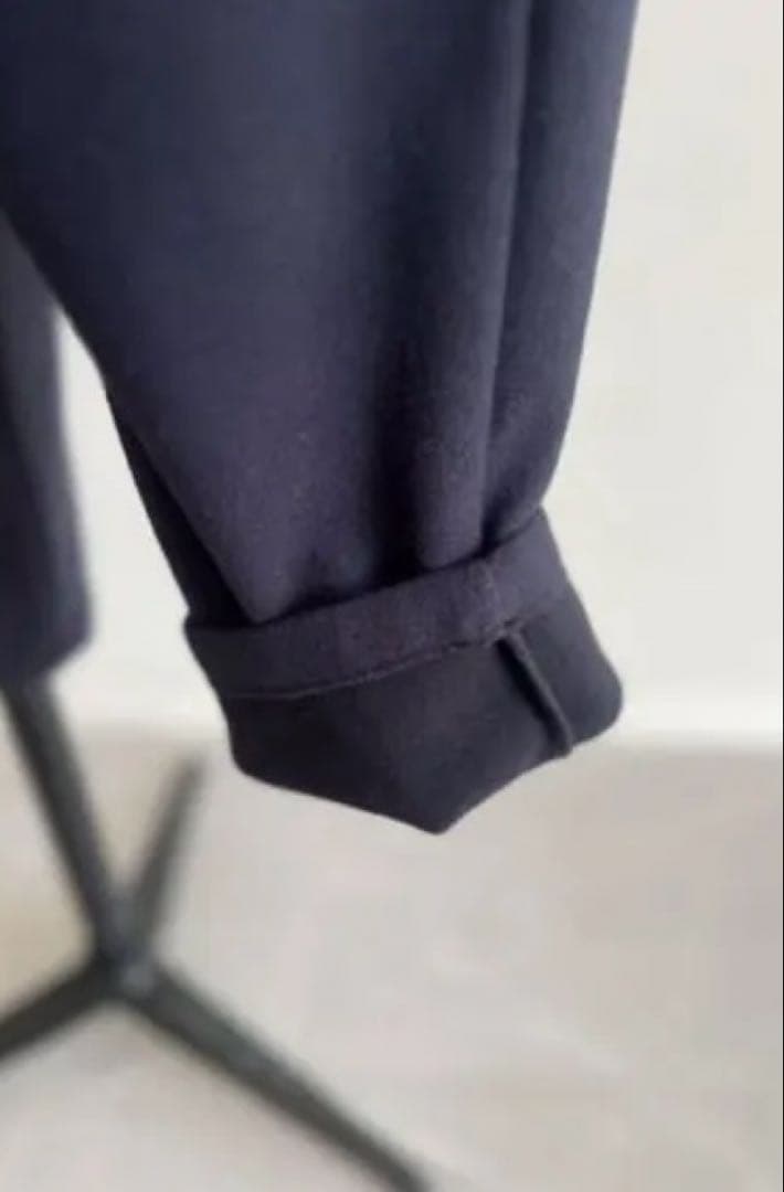 完売 JULYNINE 2025AWふわもちパンツ NAVY 40