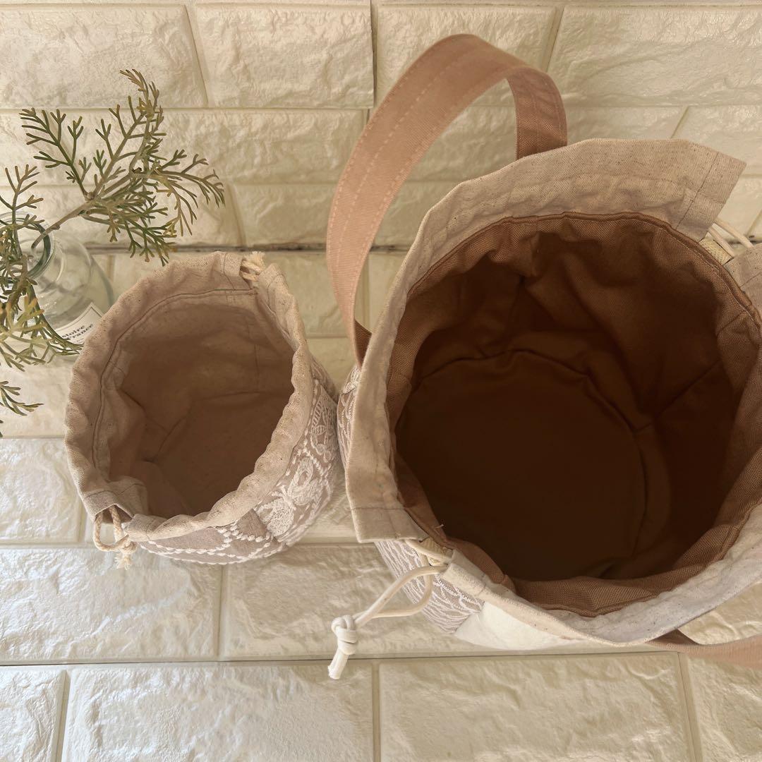 ミナペルホネン ハンドメイド 巾着バッグ ショルダーバッグ バッグ ポーチ