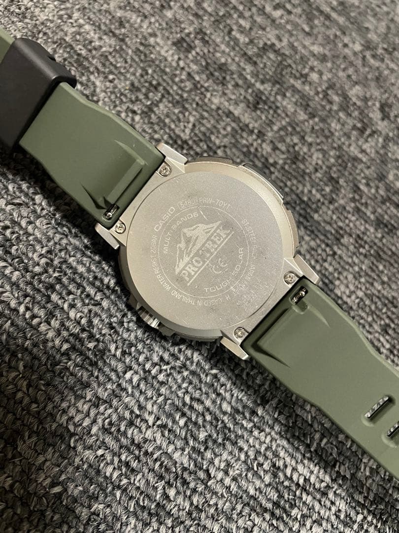 CASIO プロトレック PRW-70YT-7JF 新品ウレタンベルト仕様