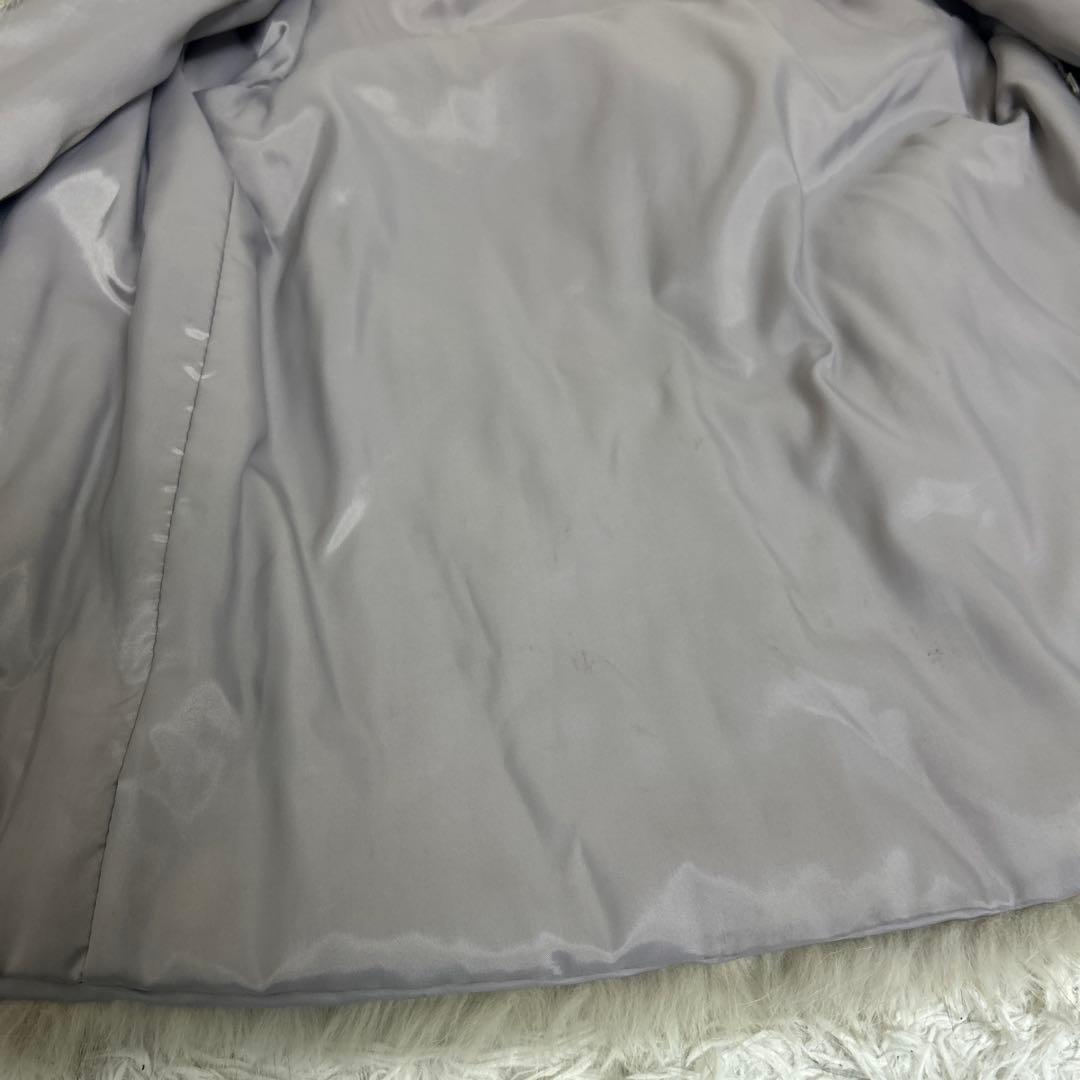 【極美品】銀サガ　フォックス 最高級　ファーコート 女優襟 高級毛皮