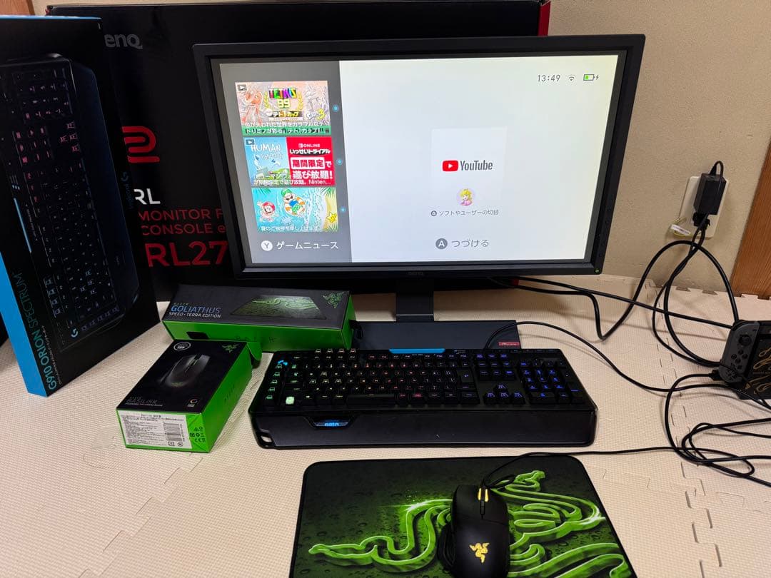 rl2755 BenQ g910 ロジクール　　レイザー モニター