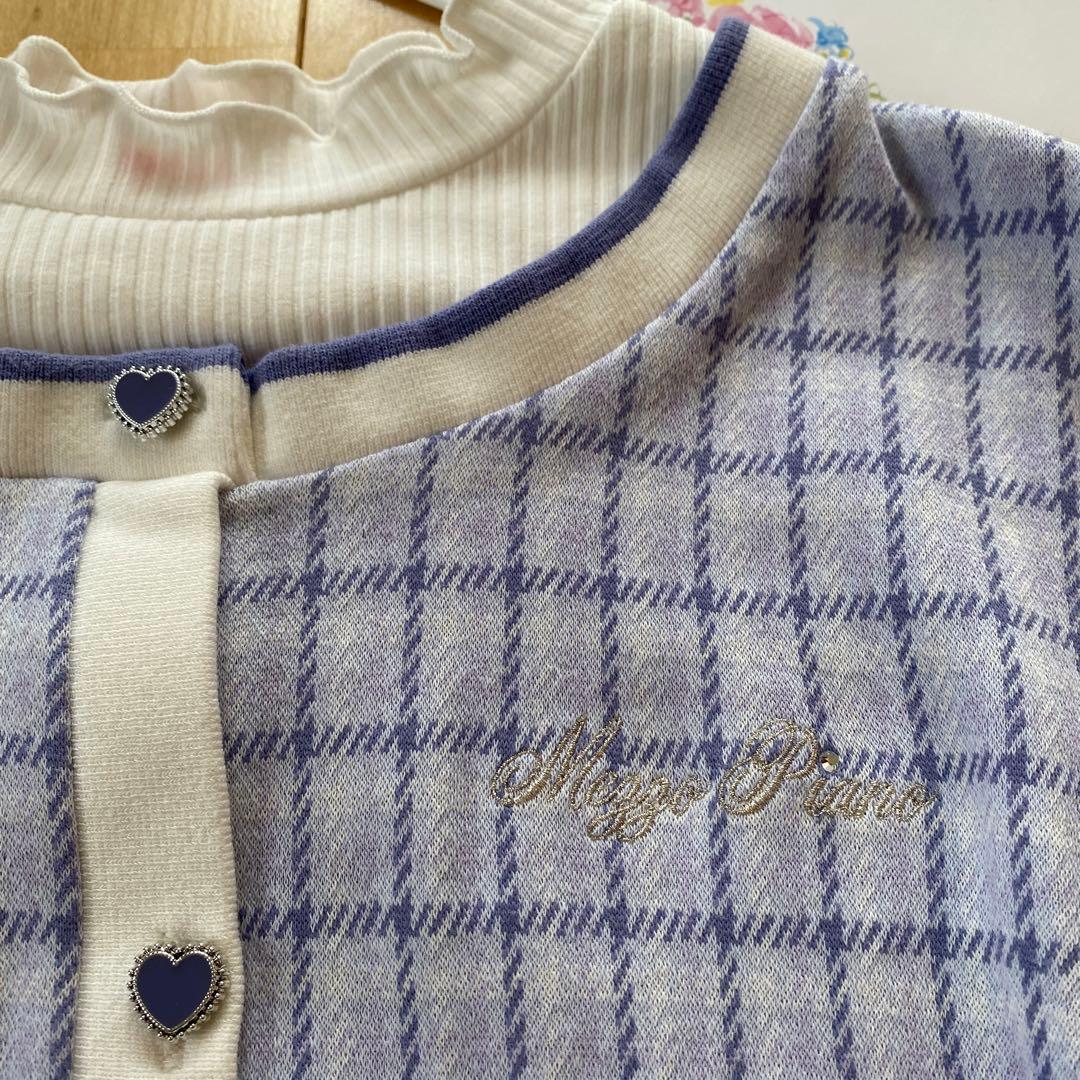 専用　メゾピアノ　チェックジャガード セットアップ　140cm