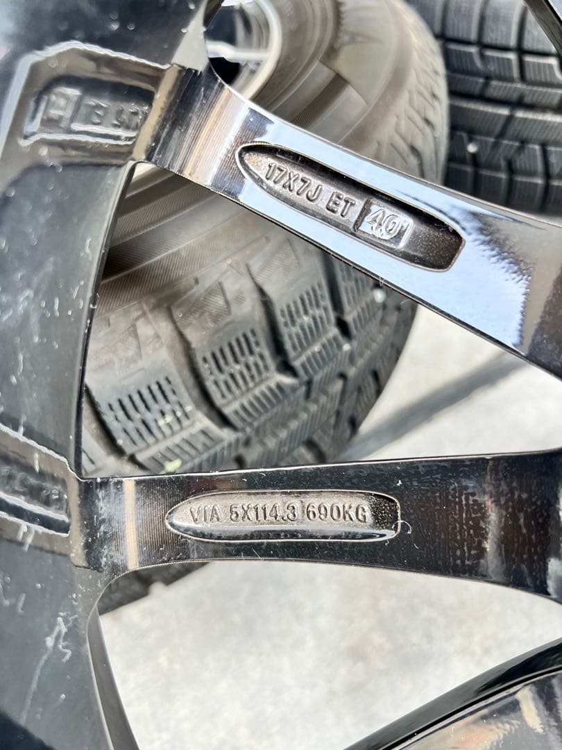 【値下げ可】30系アルヴェル　スタッドレスタイヤホイールセット17インチ