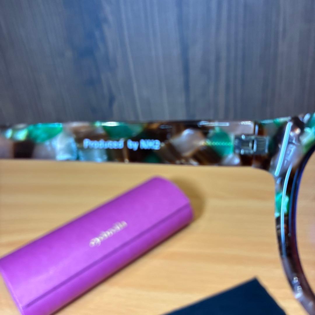 アイブレラ ブラウン　グリーン　サングラス 透明 軽量 EB-17　ケース付き②