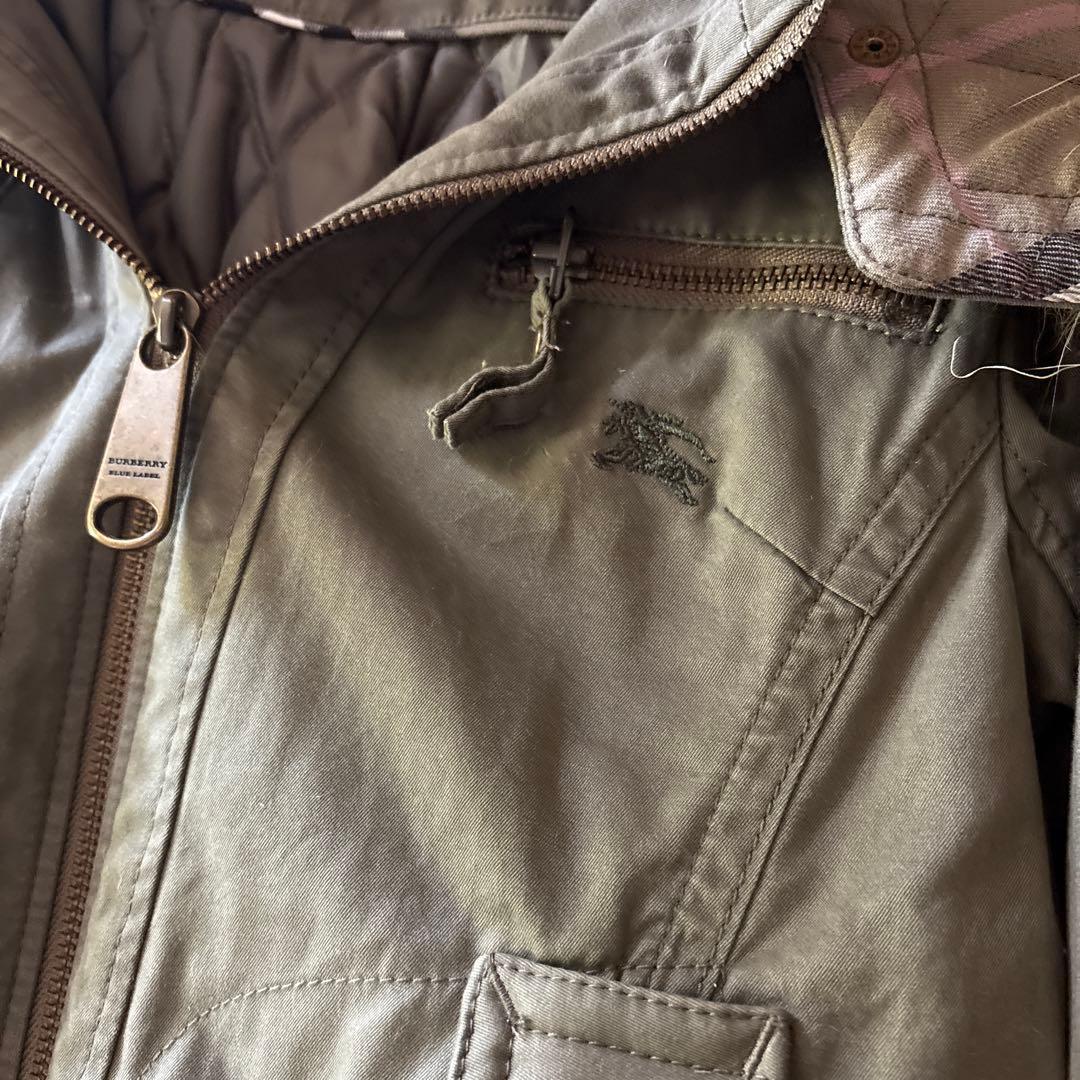 バーバリーブルーレーベル　モッズコート