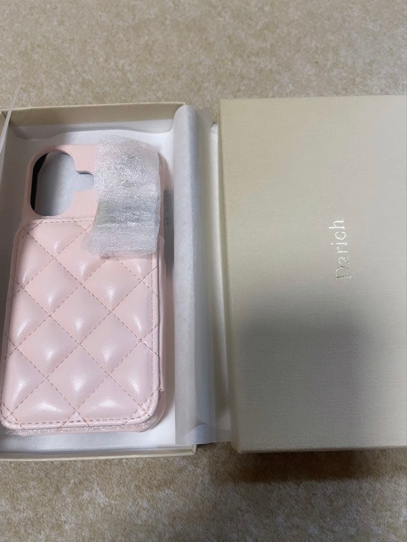 Darich キルティングミラーDDチャームiPhoneケース 17