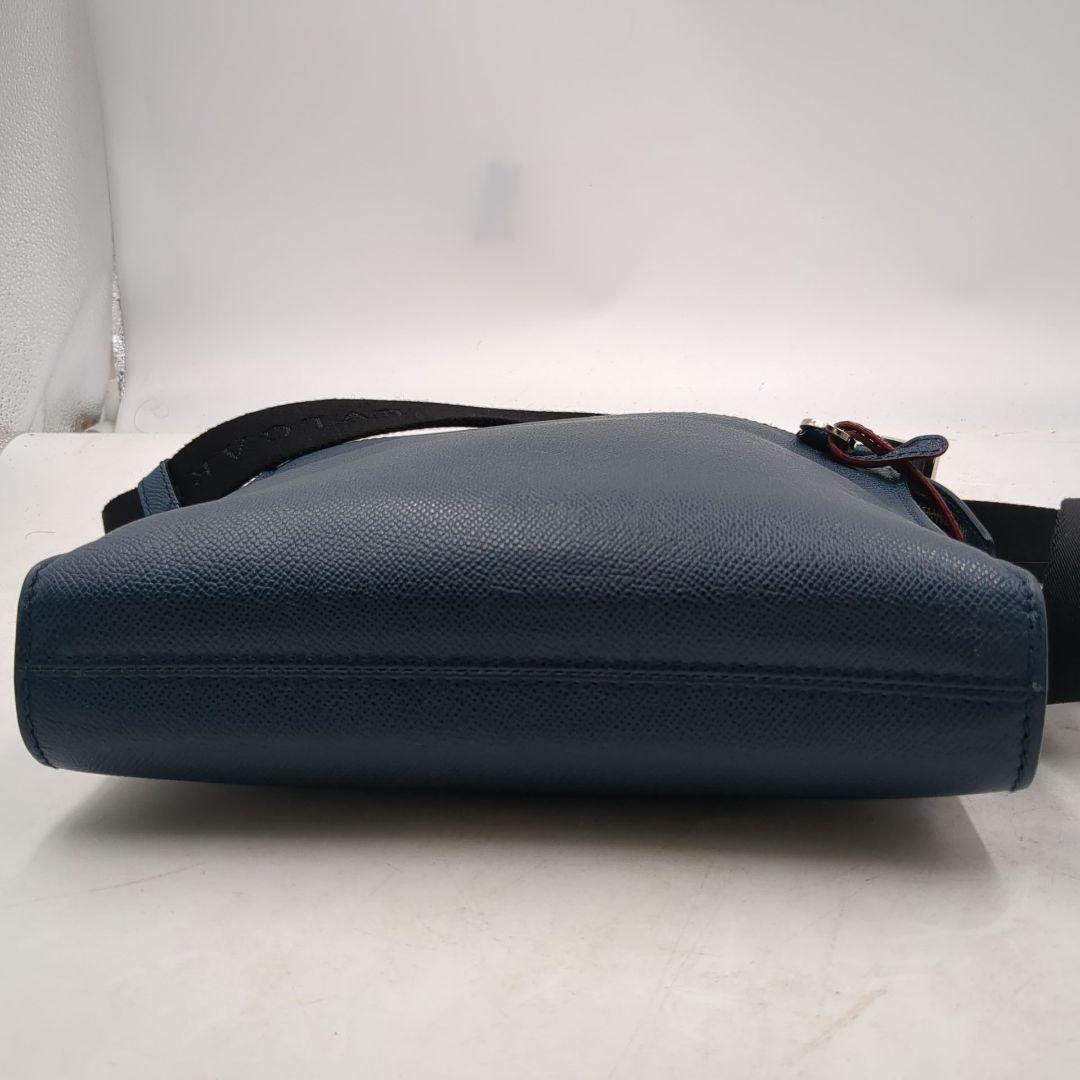 美品 ブルガリ ブルガリマン ショルダー バッグ メッセンジャー ネイビー