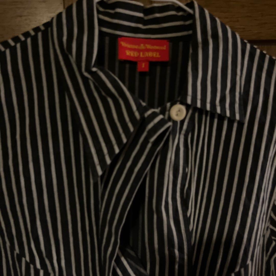 ヴィヴィアン　ストライプ　変形　シャツ