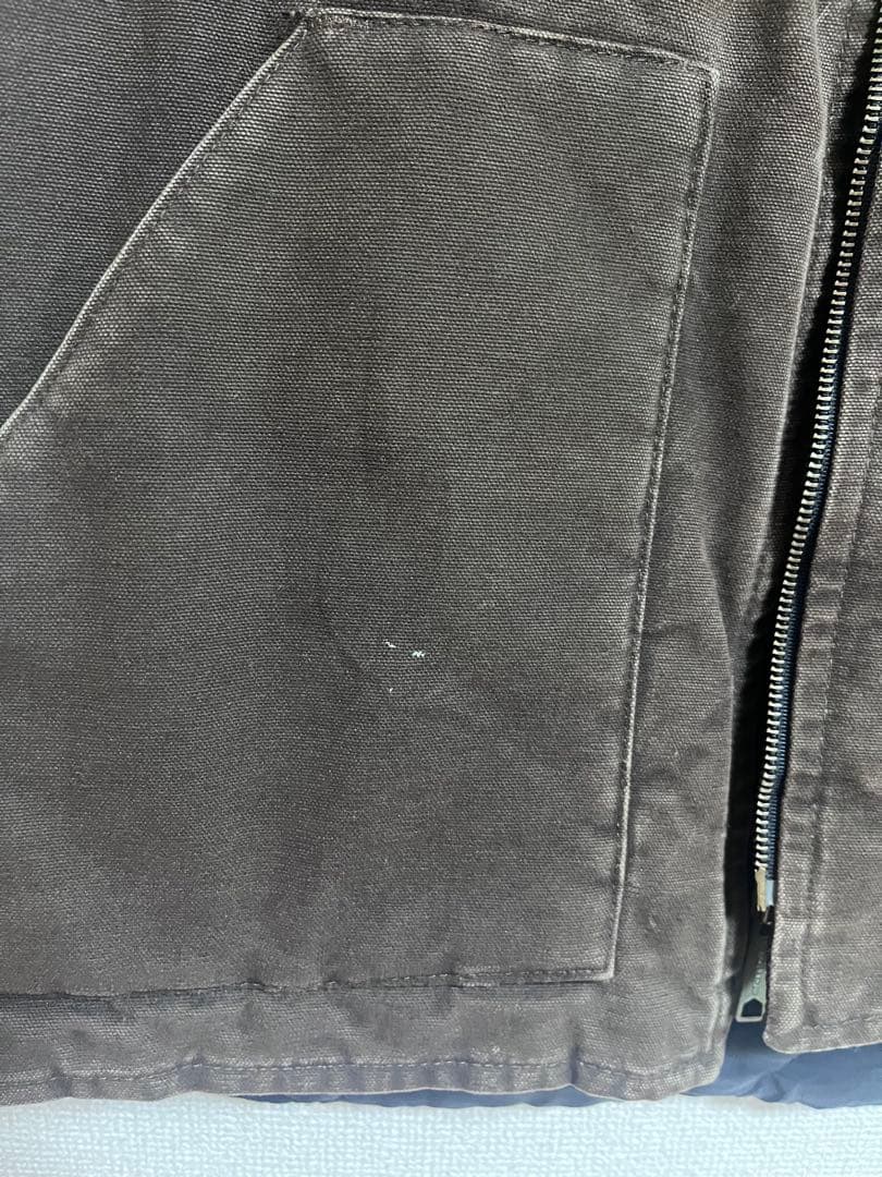 【美品】Carhartt カーハート ダックベスト ダークブラウン DKB