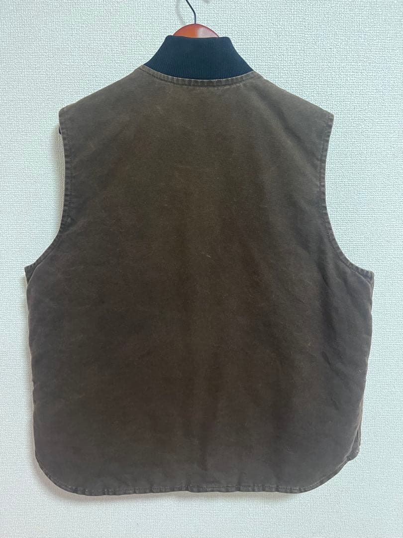 【美品】Carhartt カーハート ダックベスト ダークブラウン DKB