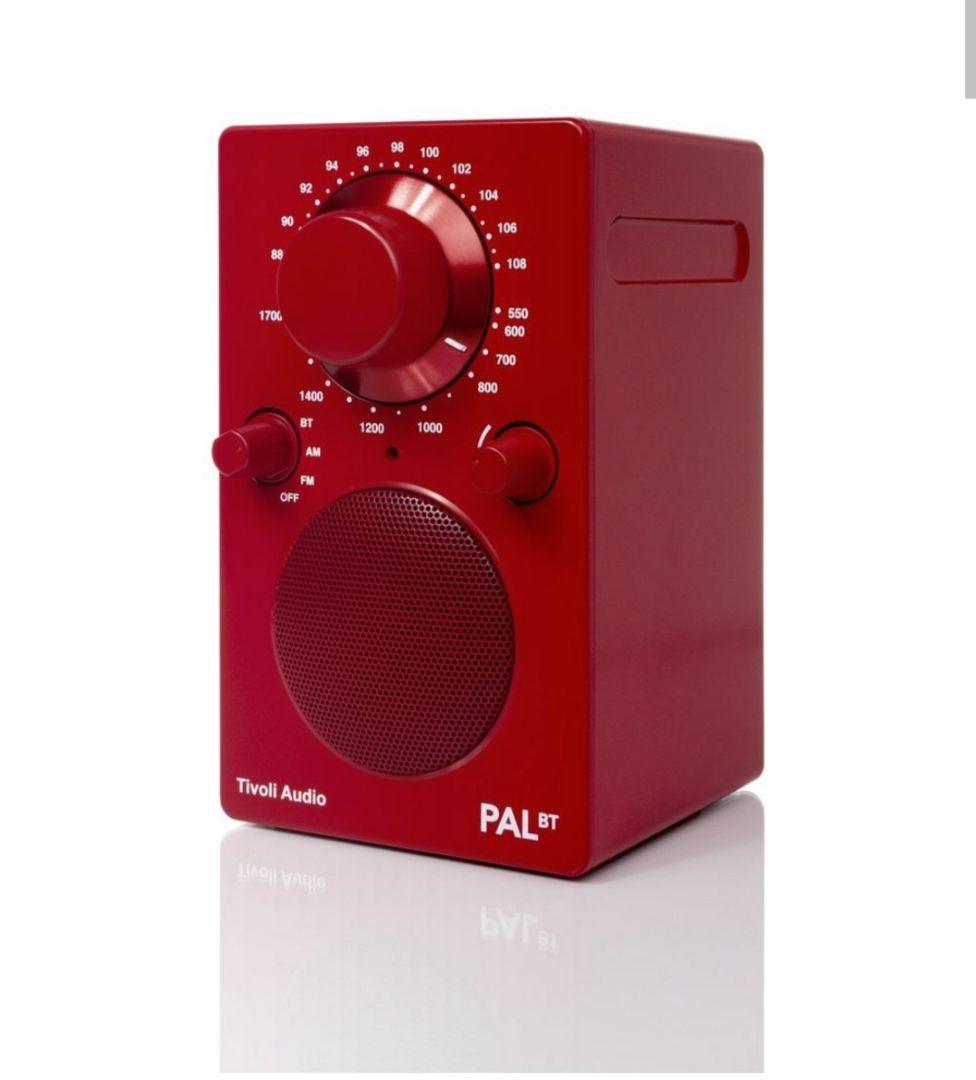 Tivoli Audio PAL BT レッド Bluetooth ラジオ