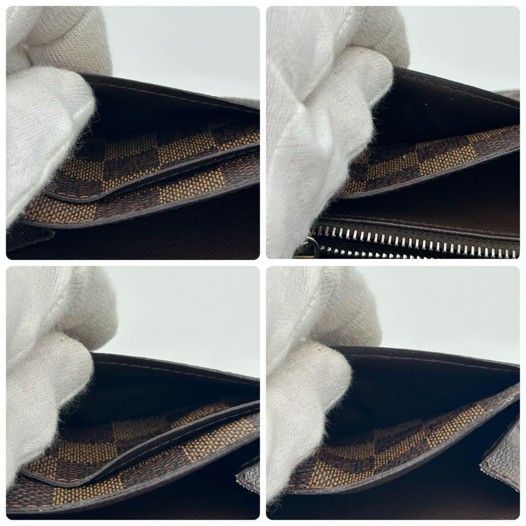 ルイ ヴィトン ポルトフォイユ サラ ダミエ　エベヌ 長財布 10枚 カード