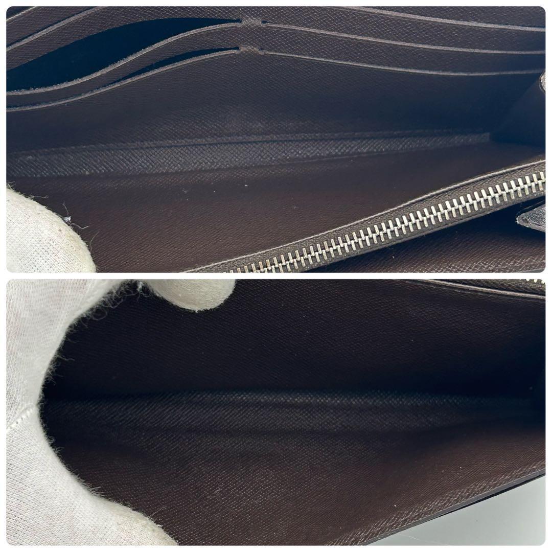 ルイ ヴィトン ポルトフォイユ サラ ダミエ　エベヌ 長財布 10枚 カード