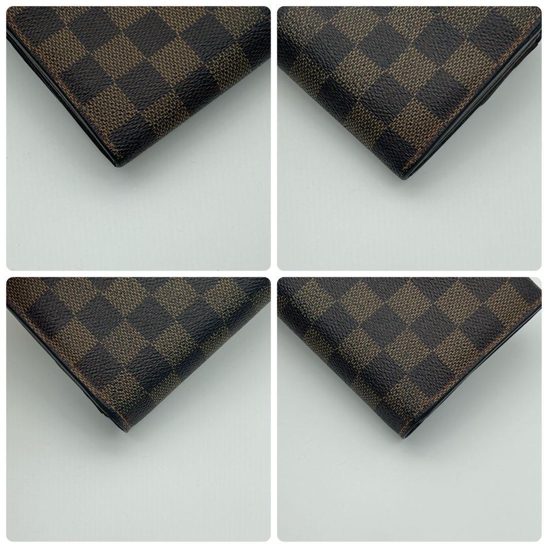 ルイ ヴィトン ポルトフォイユ サラ ダミエ　エベヌ 長財布 10枚 カード