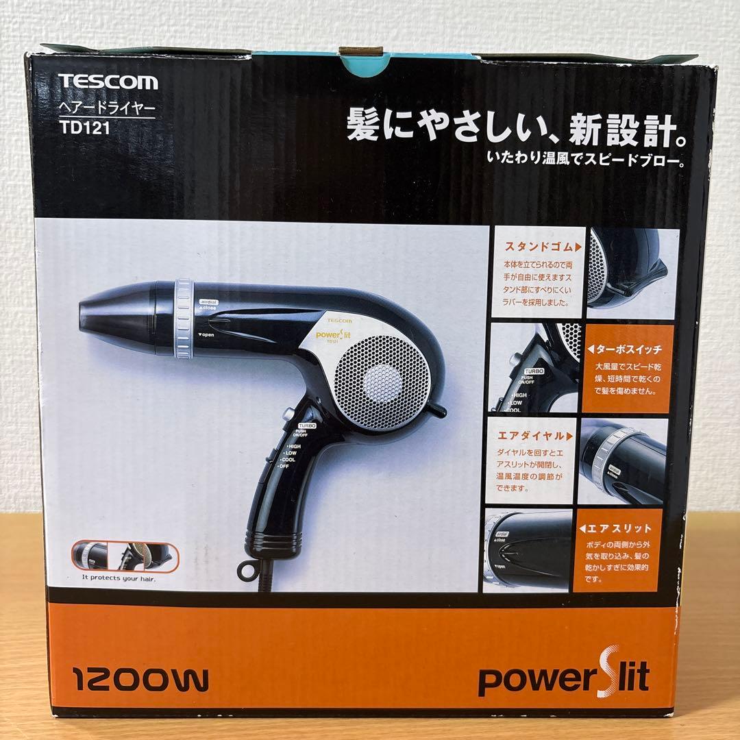 テスコム ヘアードライヤー TD121 パワースリット 未使用品