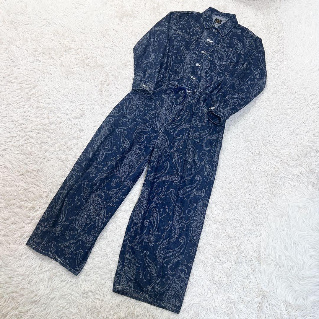 希少✨NEEDLES ペイズリーオールインワン M ネイビー