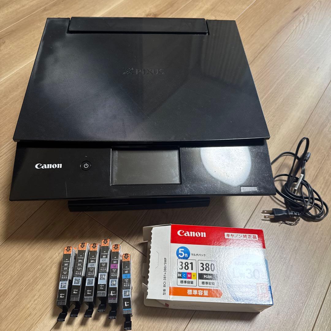 Canon PIXUS インクジェットプリンター 本体と純正インク6本