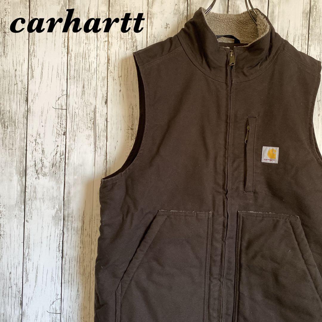 【fumi】 Carhartt ダックベスト DKB ダークブラウン M