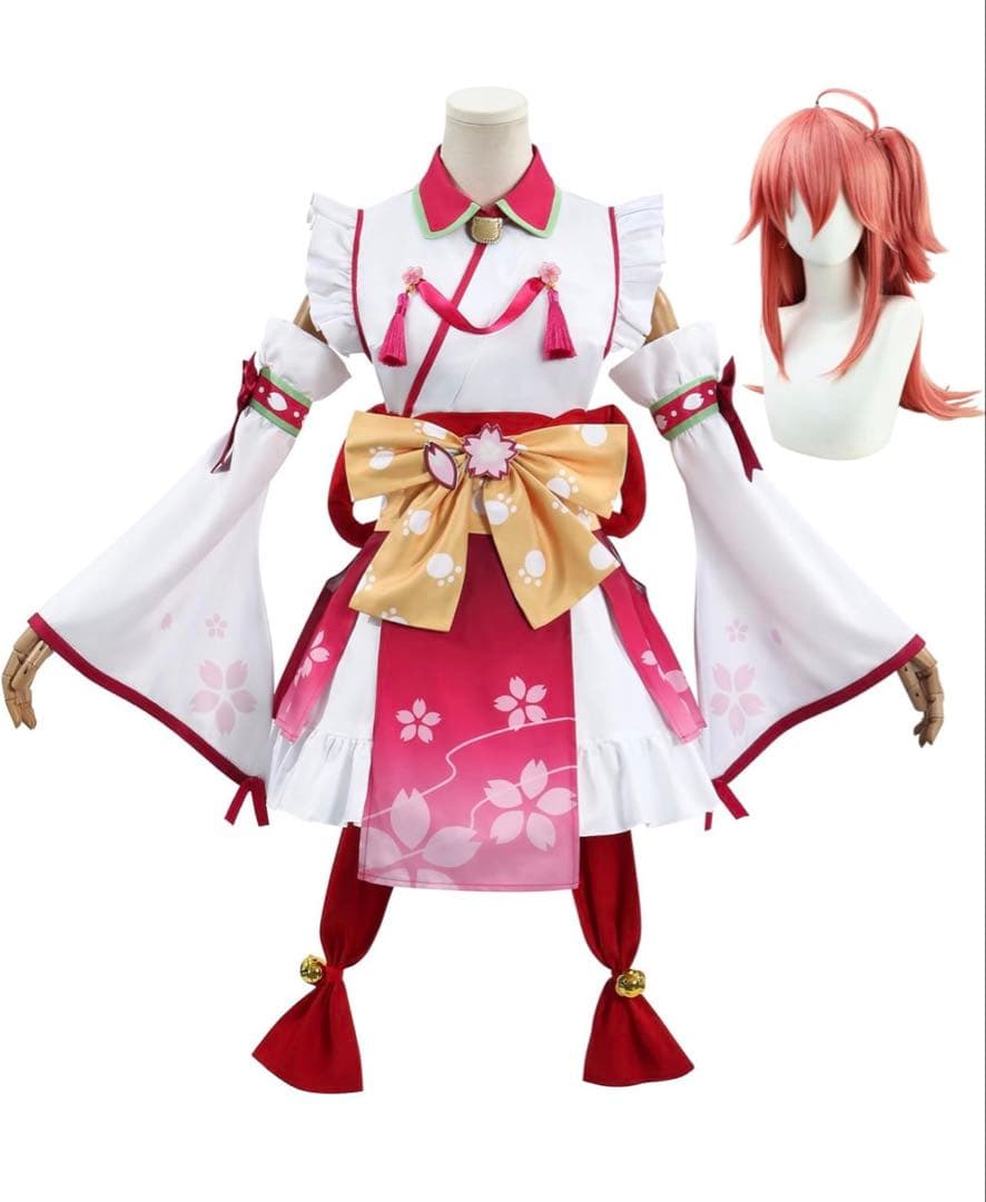 さくらみこホロライブのコスプレ、ウィッグ、靴