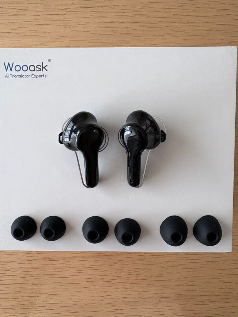 AI翻訳機 通訳機 ワイヤレスイヤホンタイ Woosak M6 Plus