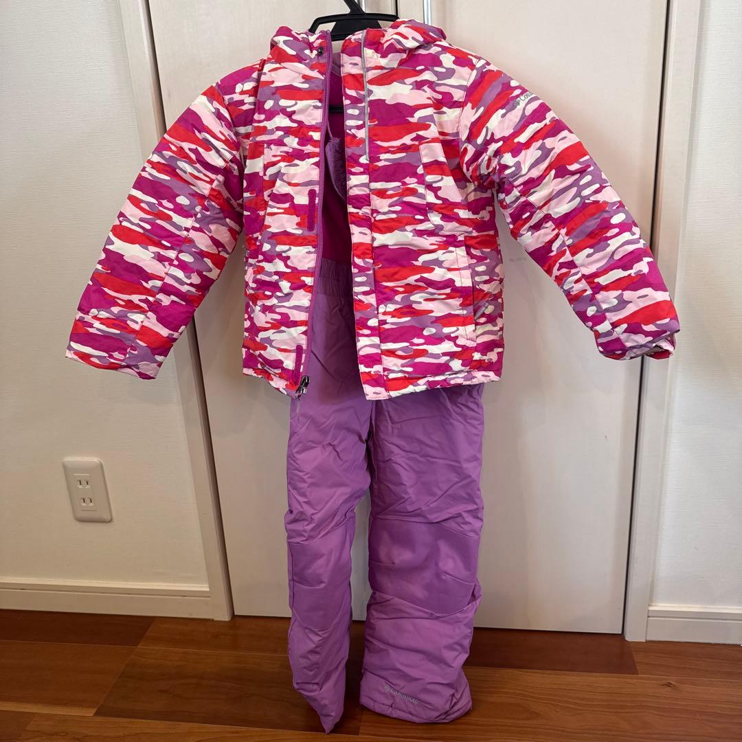 コロンビア　スキーウェア ピンク迷彩　xxs