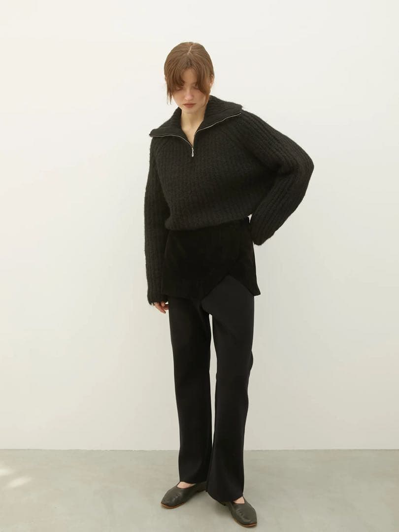 パンツ LE PEAU DE GEM flare knit pants