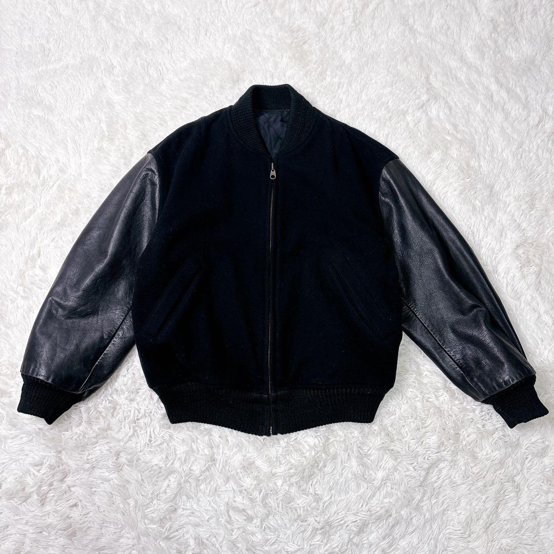 ジュンメン　90s　JUN MEN　レザースタジャン　VANパロ　ヴィンテージ