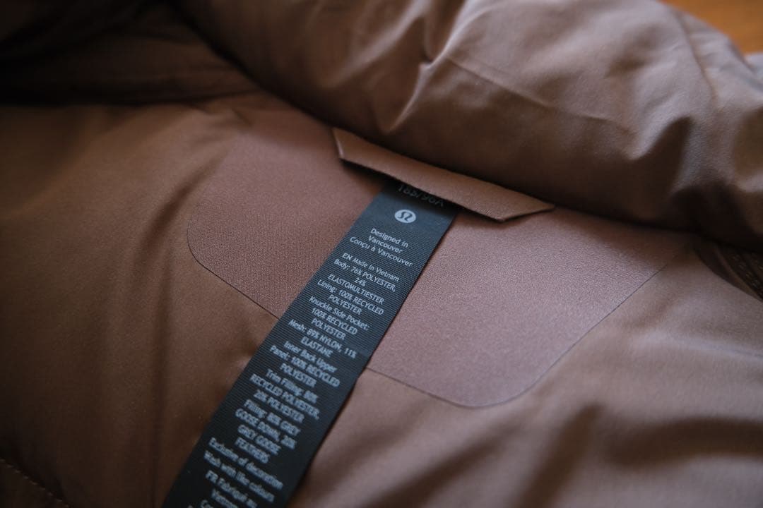 lululemon Wunder Puff ベストTech Canvas