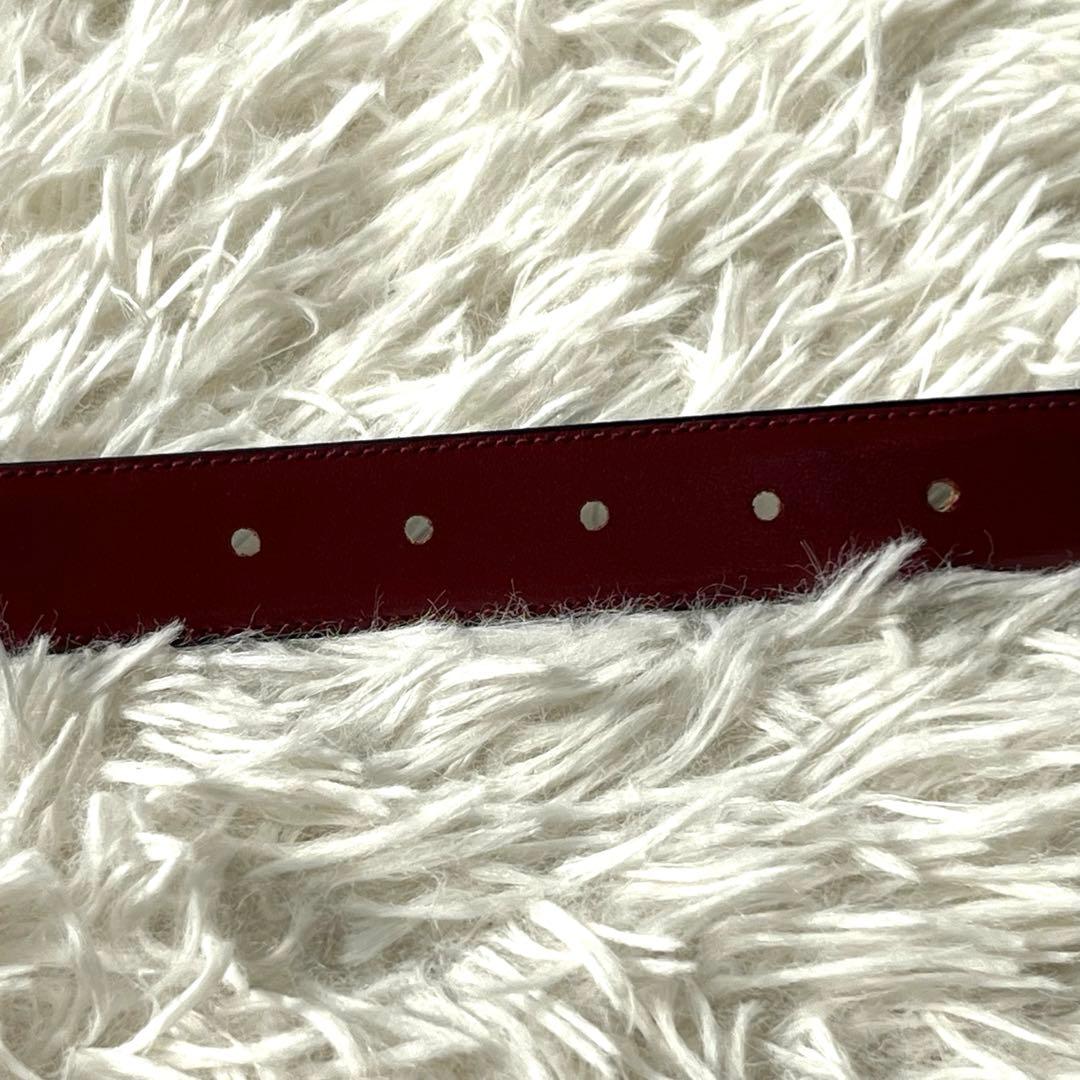 未使用保管品　CELINE ベルト　リバーシブル　馬車金具　ゴールド　黒×茶