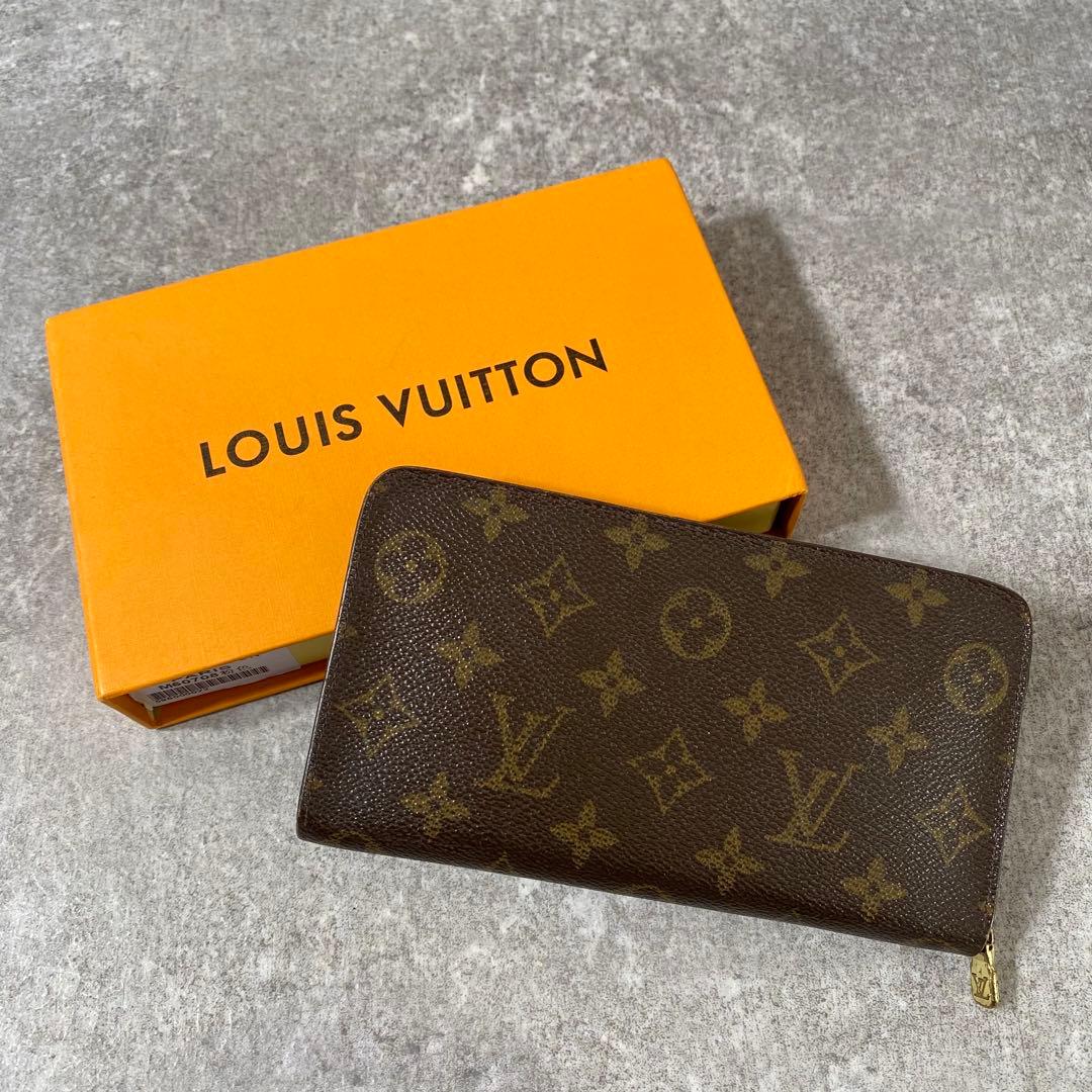 ルイヴィトン モノグラム 長財布 ポルトモネ ジップ モノグラム　ブラウン