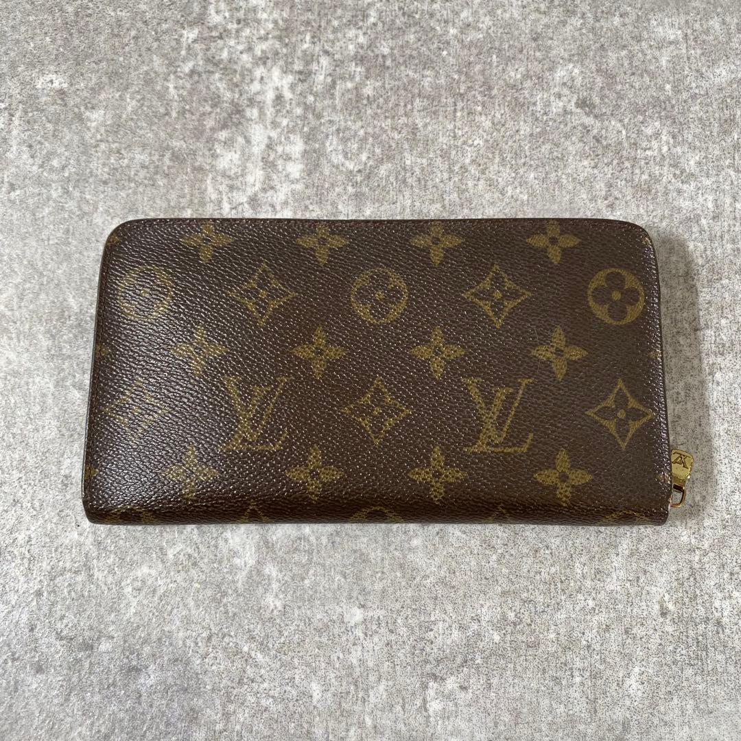 ルイヴィトン モノグラム 長財布 ポルトモネ ジップ モノグラム　ブラウン