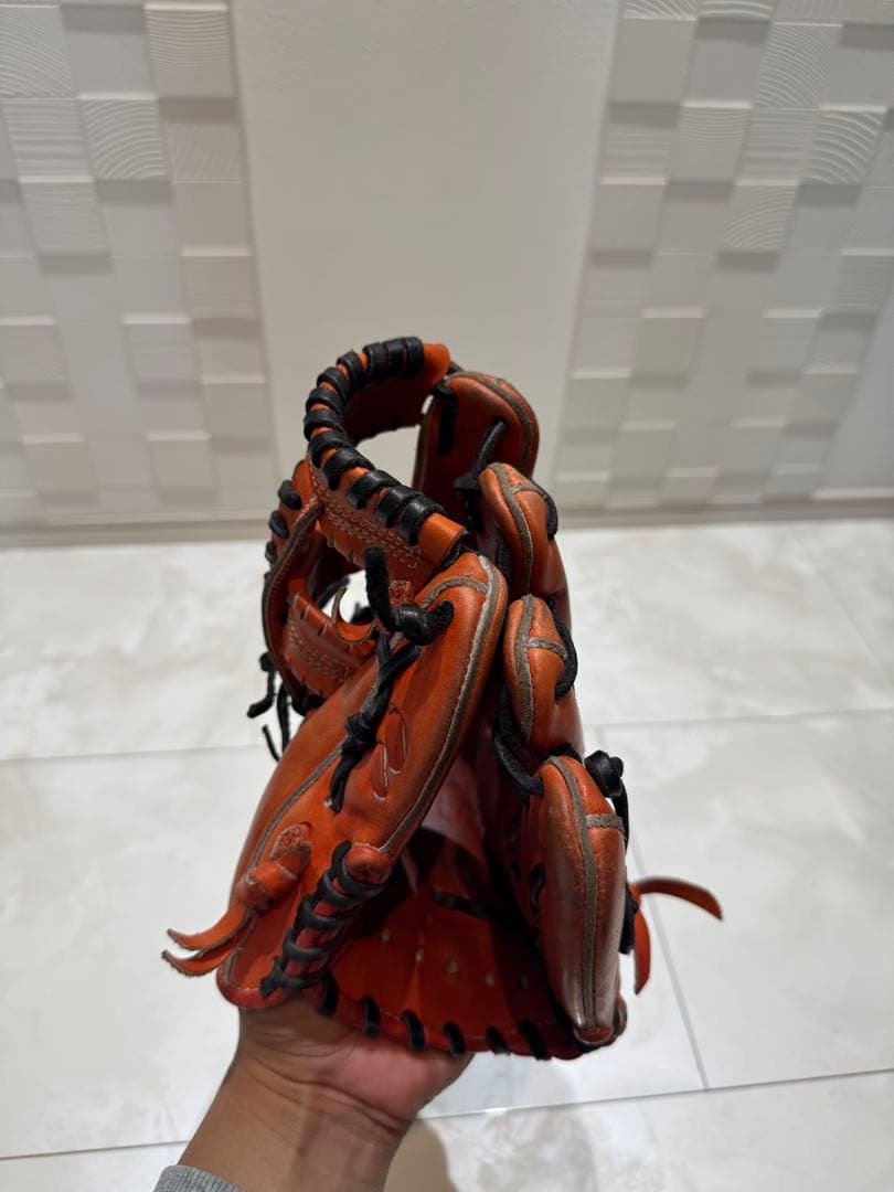 ATOM'S 硬式野球グローブ オレンジ